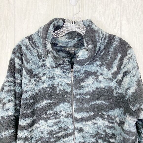 Athleta | Blue & Black Tugga Sherpa Jacket Size Large - Picture 3 of 14